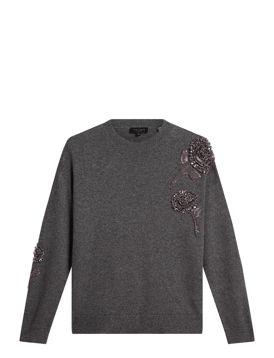Ted Baker London - ENIRAH - stickade tröjor - grey-marl - 1