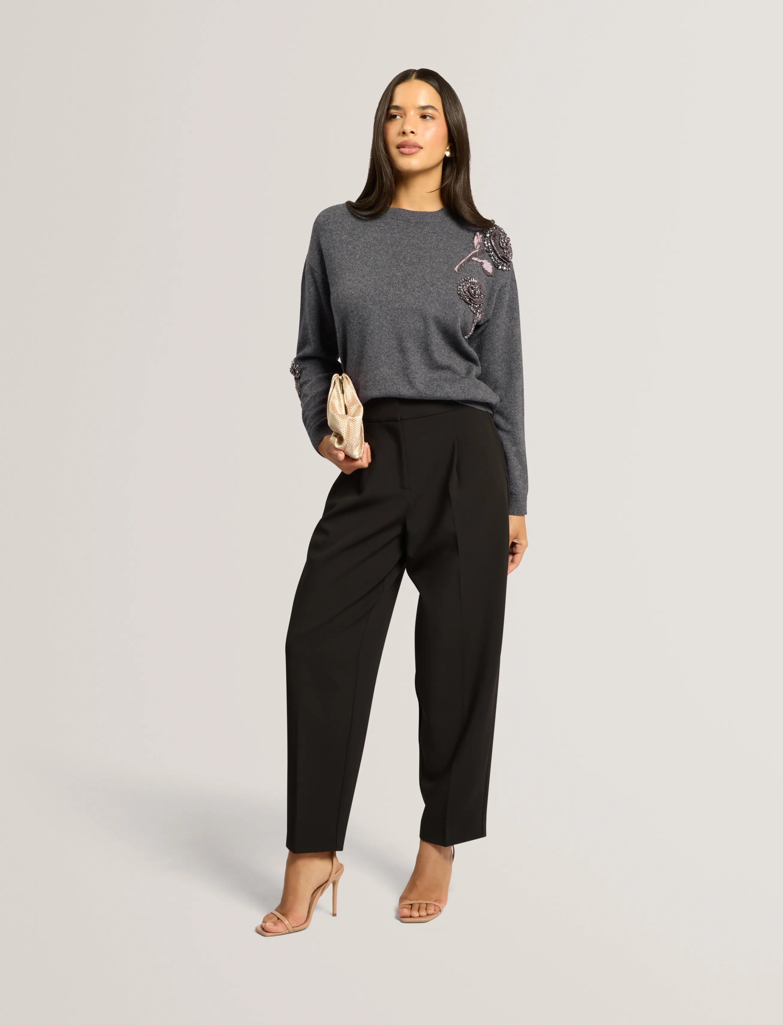 Ted Baker London - ENIRAH - stickade tröjor - grey-marl - 0
