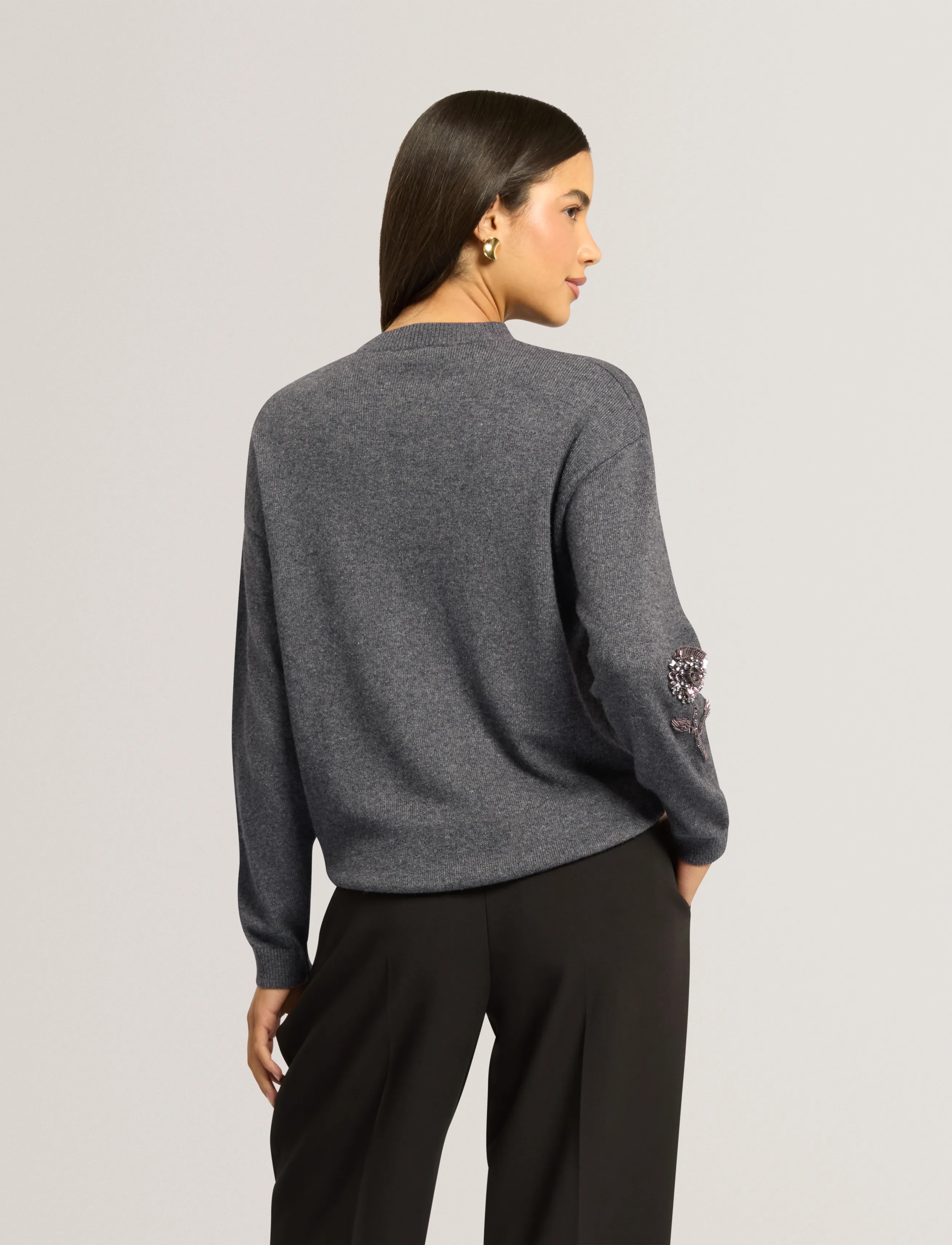 Ted Baker London - ENIRAH - stickade tröjor - grey-marl - 3