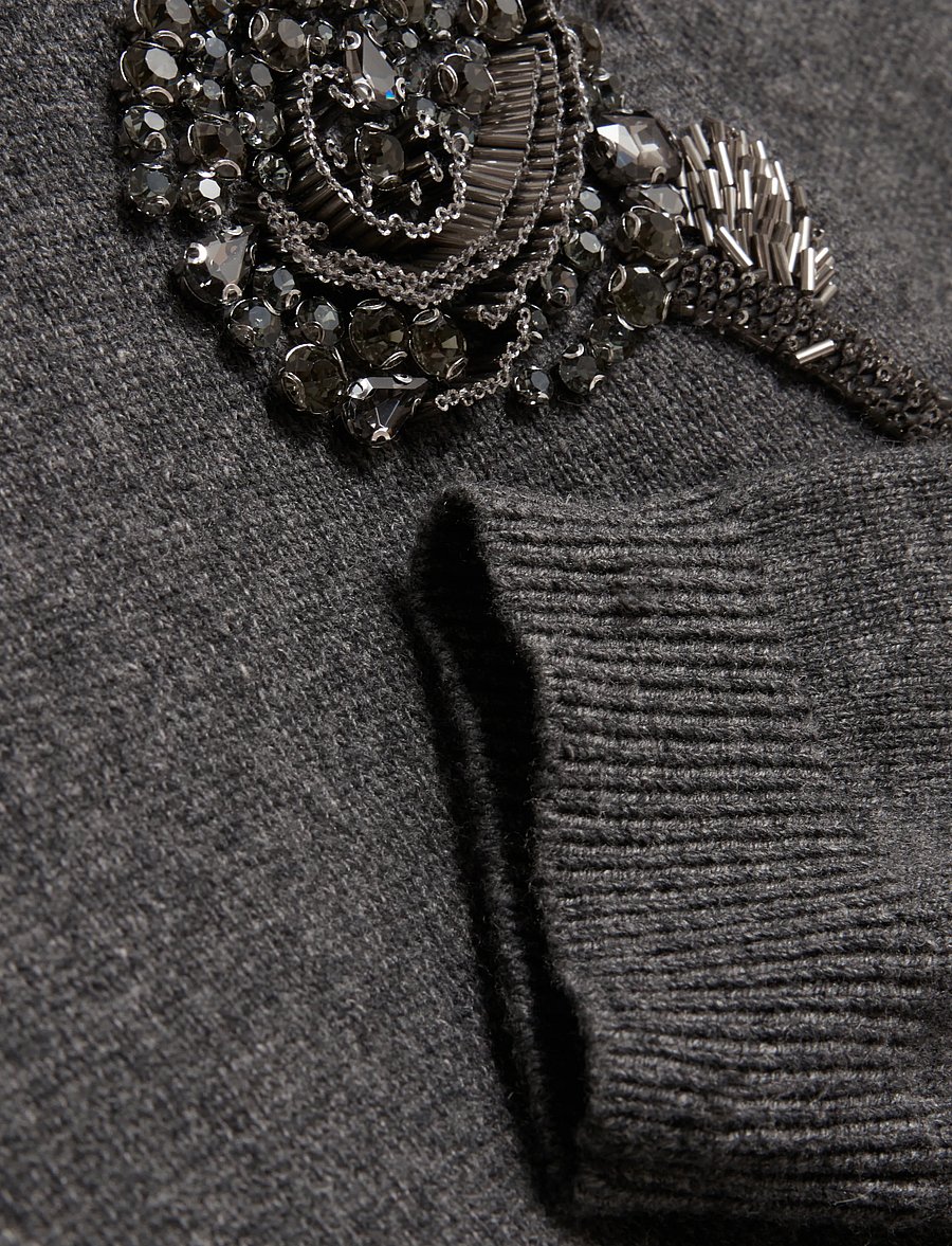 Ted Baker London - ENIRAH - stickade tröjor - grey-marl - 5