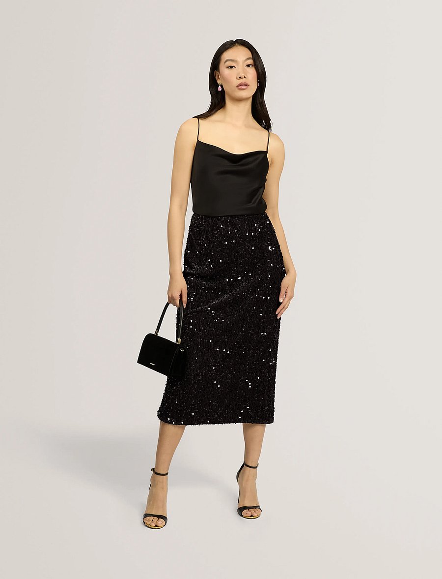 Ted Baker London - SERENI - sequin skirts - dk-grey - 0