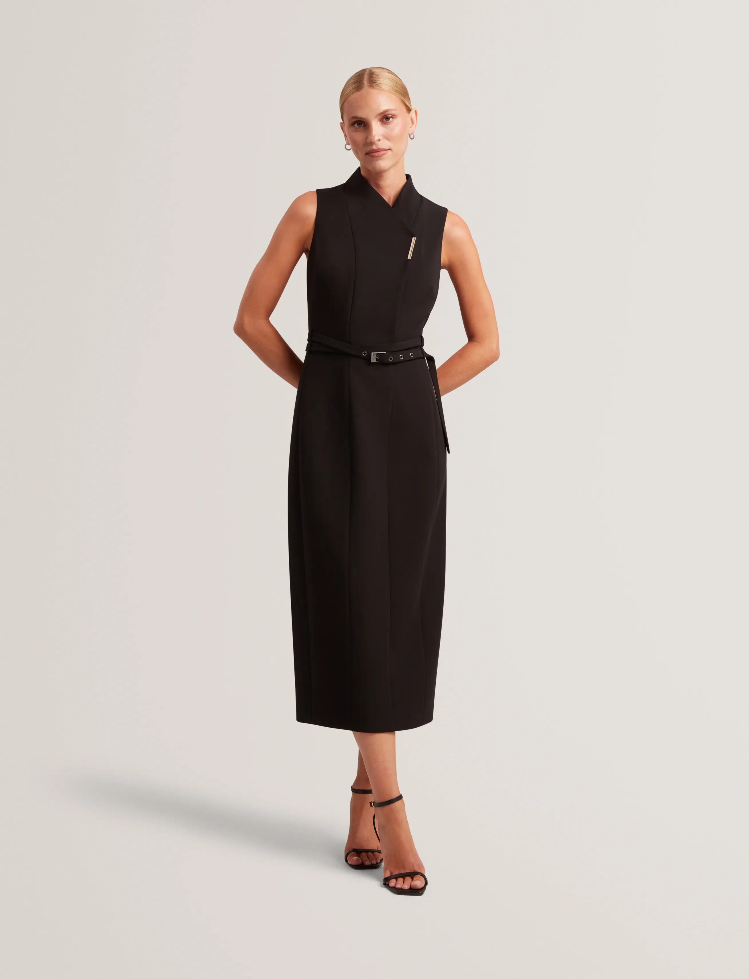 Ted Baker London - HANLIED - midikleider - black - 2