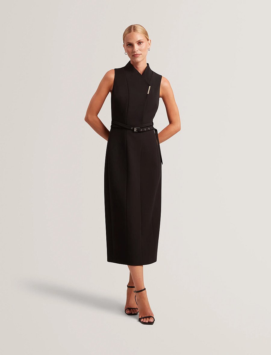 Ted Baker London - HANLIED - midikleider - black - 2