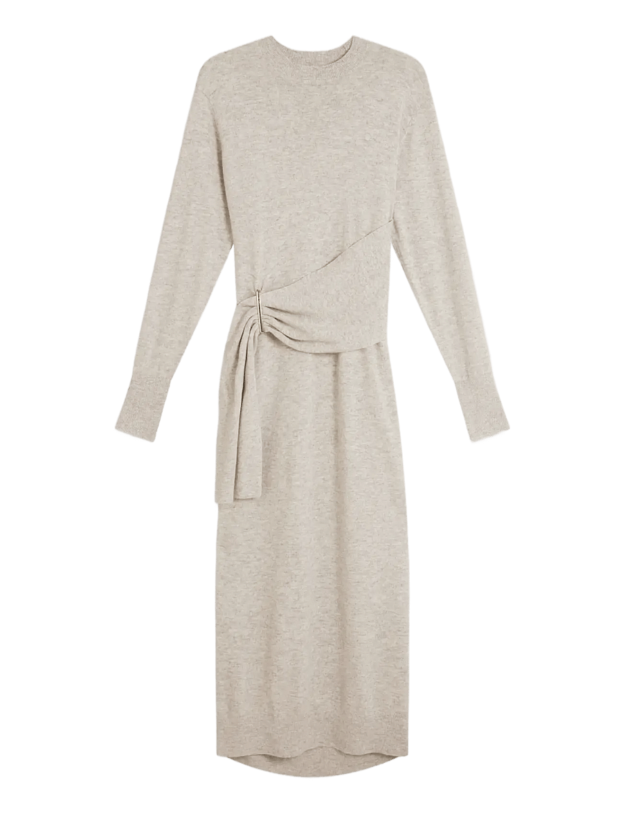 Ted Baker London - VERIKKA - kootud kleidid - grey-marl - 1