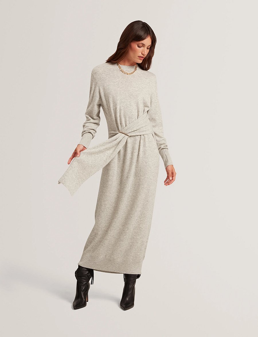 Ted Baker London - VERIKKA - kootud kleidid - grey-marl - 0