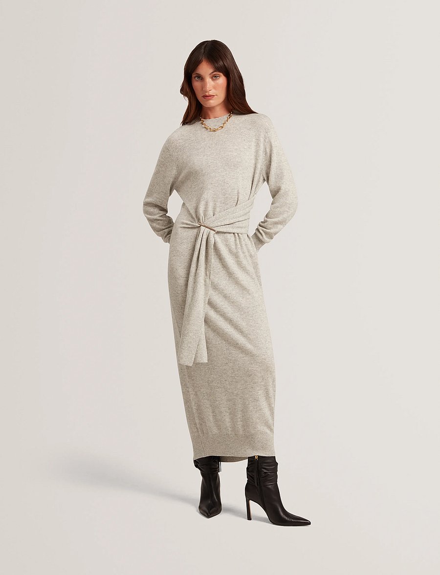 Ted Baker London - VERIKKA - kootud kleidid - grey-marl - 2