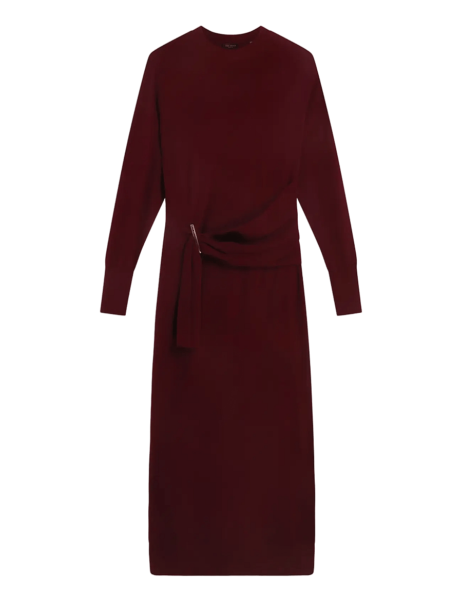 Ted Baker London - VERIKKA - strikkjoler - maroon - 1