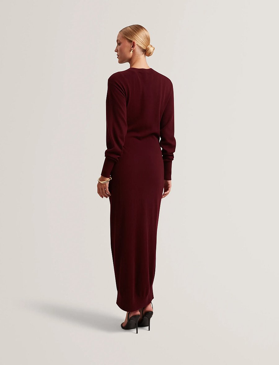 Ted Baker London - VERIKKA - strikkjoler - maroon - 3