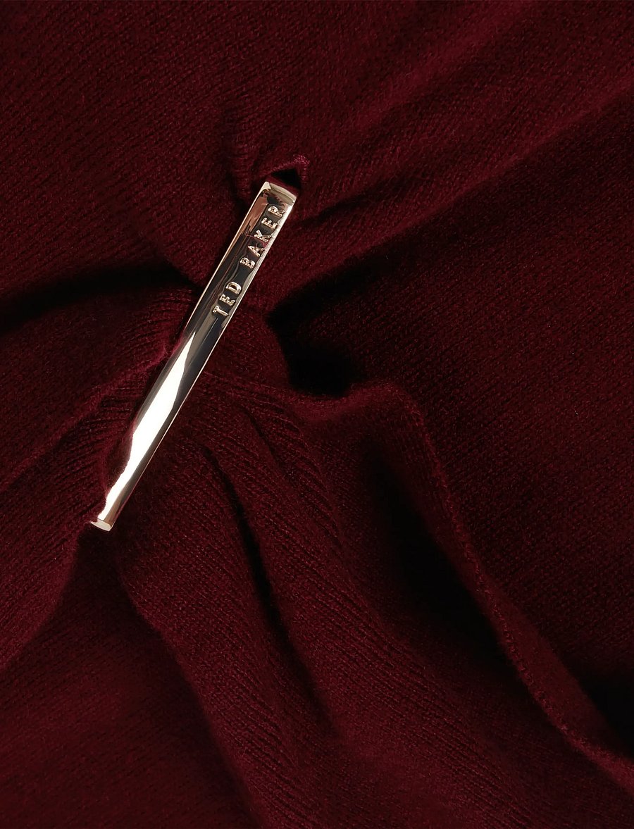 Ted Baker London - VERIKKA - strikkjoler - maroon - 5