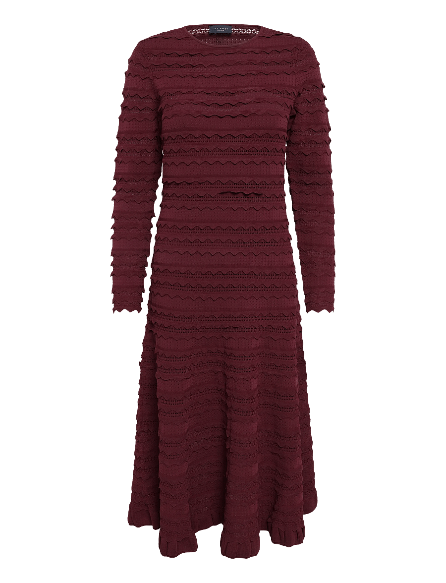 Ted Baker London - KASEYA - strikkjoler - maroon - 1