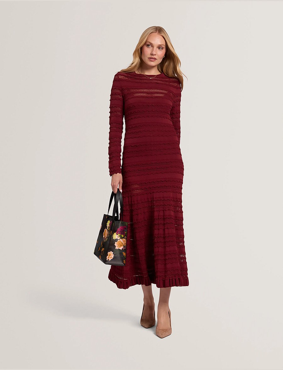 Ted Baker London - KASEYA - strickkleider - maroon - 2