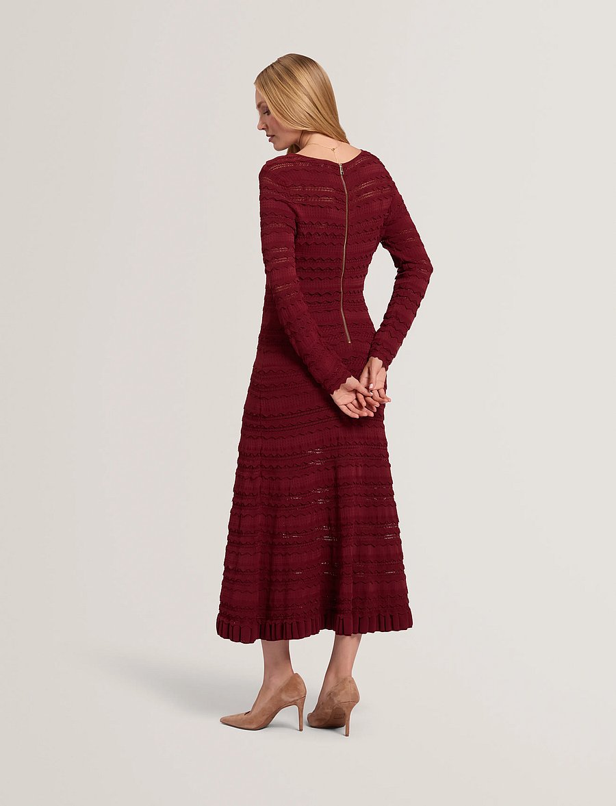 Ted Baker London - KASEYA - strickkleider - maroon - 3