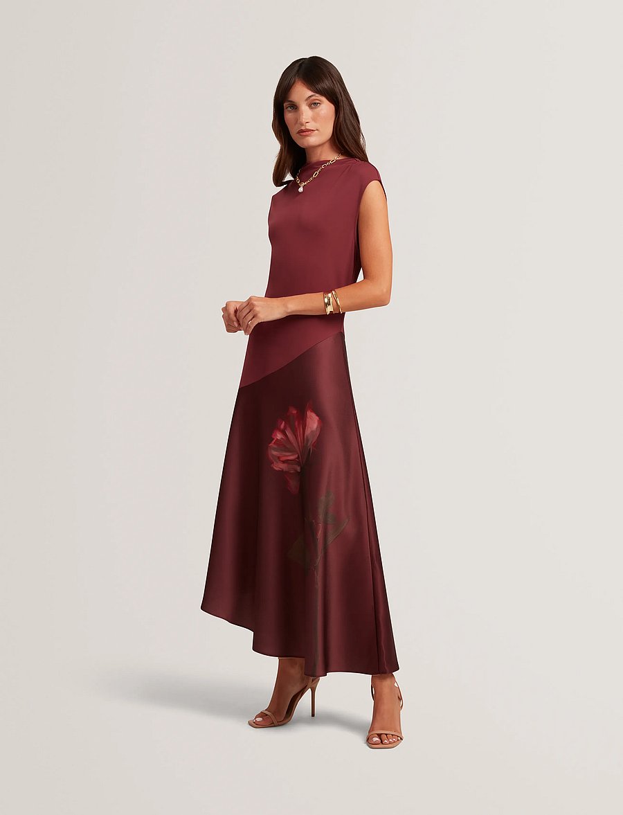 Ted Baker London - JALIIA - midikleidid - maroon - 0
