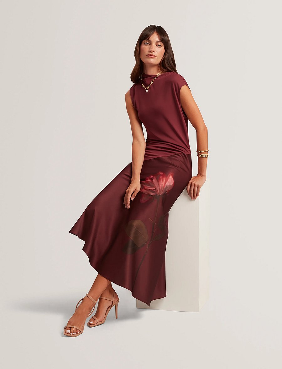 Ted Baker London - JALIIA - midikleidid - maroon - 5