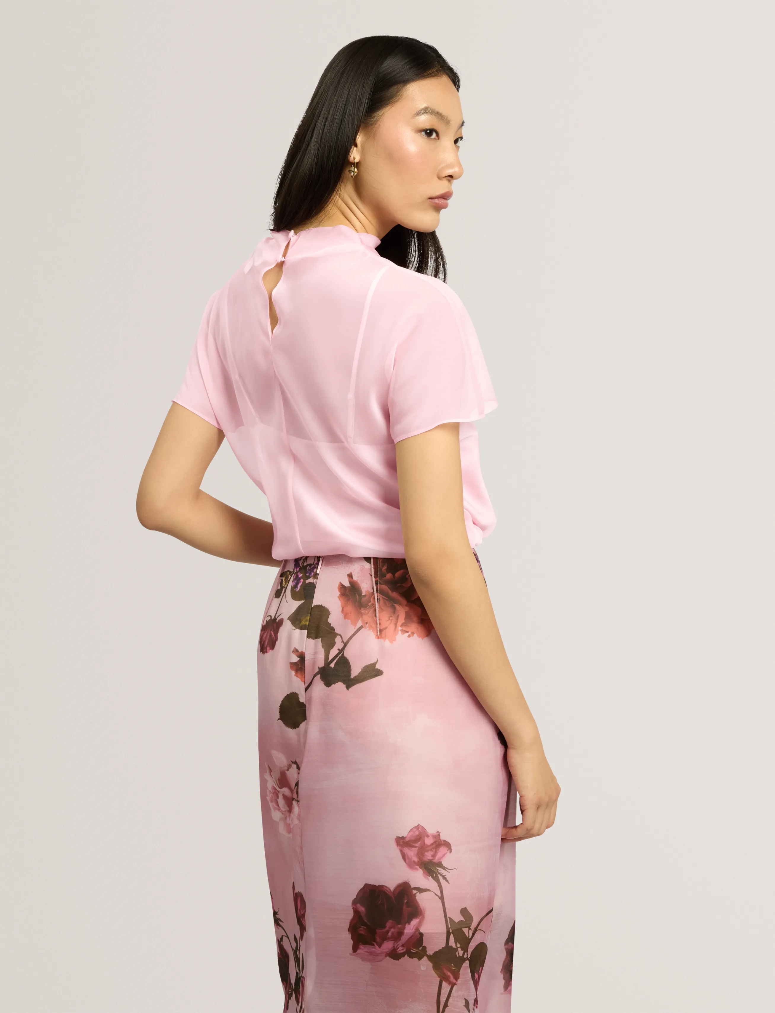 Ted Baker London - ANNDIA - short-sleeved blouses - dusky-pink - 3