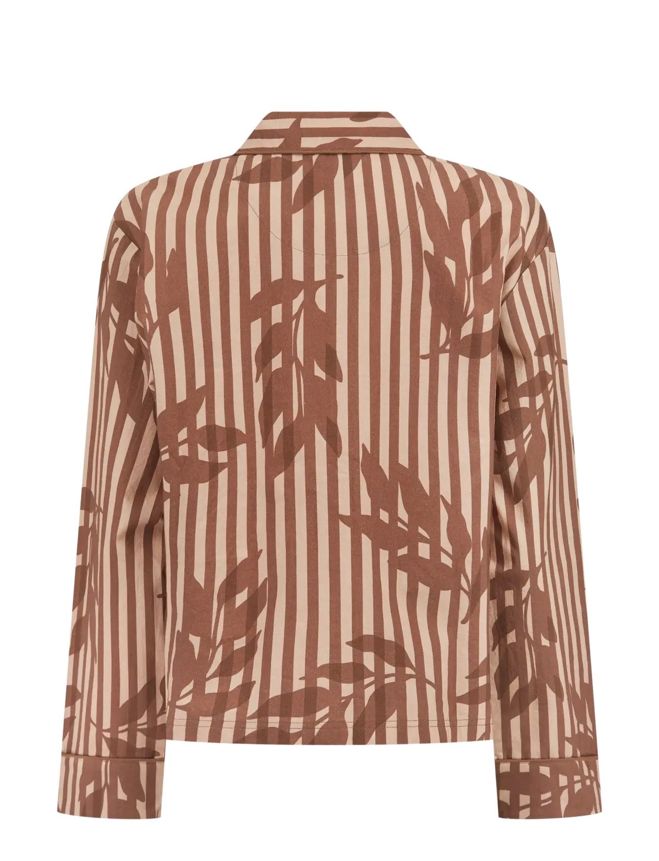 Ted Baker London - KALANI WOVEN FLORAL/STRIPE TRADITIONAL PYJAMA SET - pyjamas - rugby tan / clove - 2