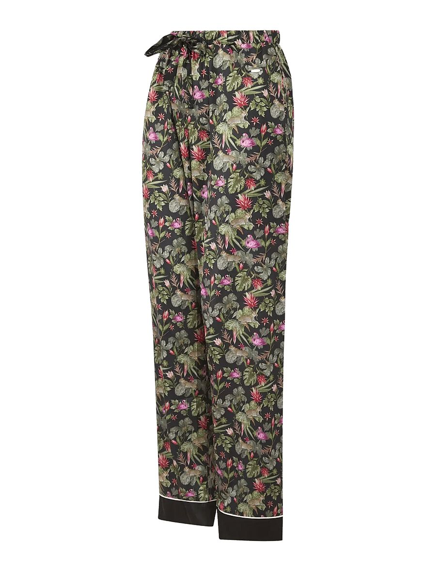 Ted Baker London - MARLEE PRINTED SATIN TRADITIONAL PYJAMA SET - pyjamas - jet black print - 3