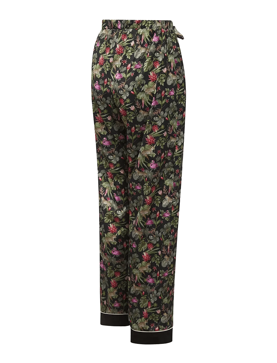 Ted Baker London - MARLEE PRINTED SATIN TRADITIONAL PYJAMA SET - pyjamas - jet black print - 4