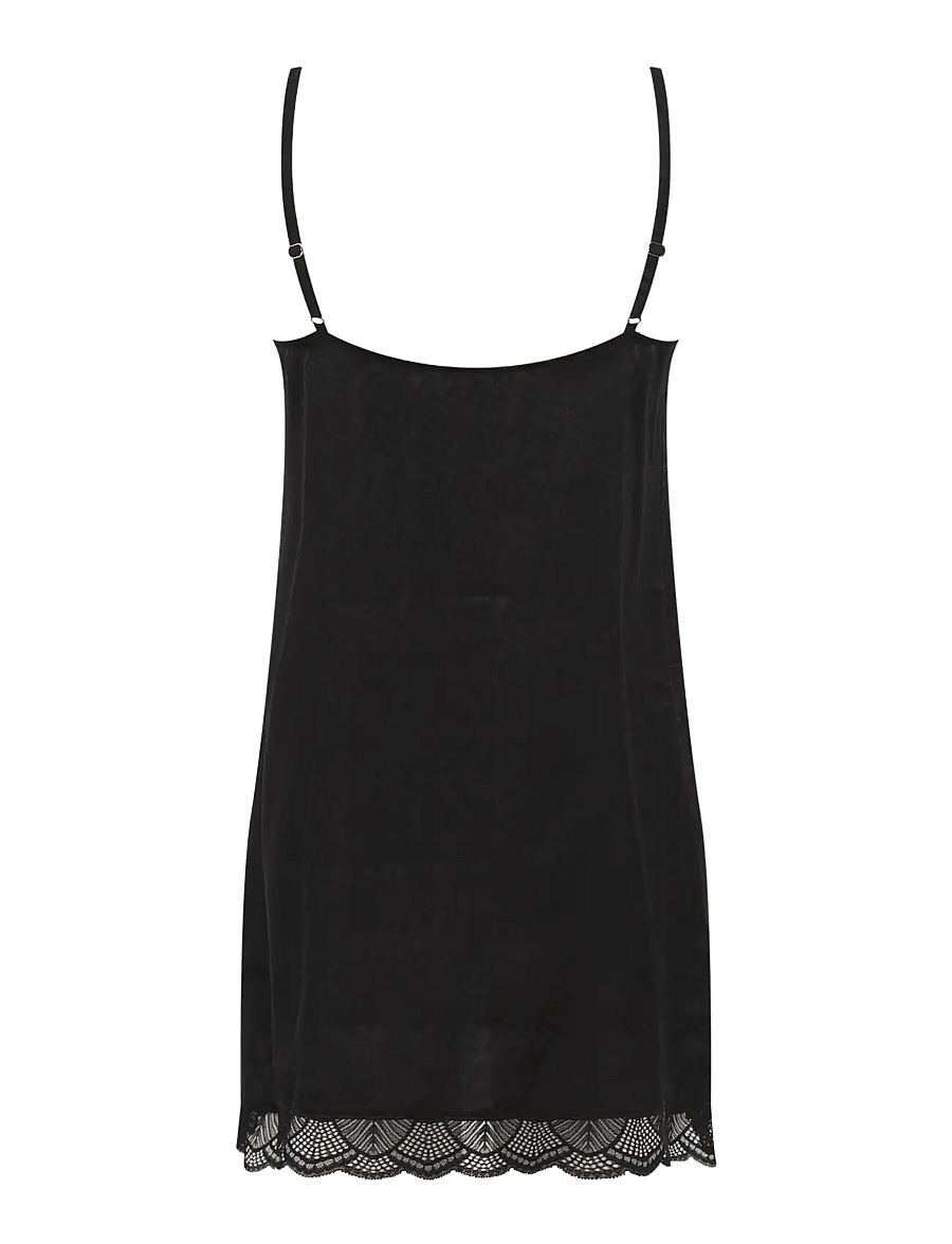 Ted Baker London - PRINCESS JACQUARD SHORT CHEMISE - nattlinnen - jet black - 1