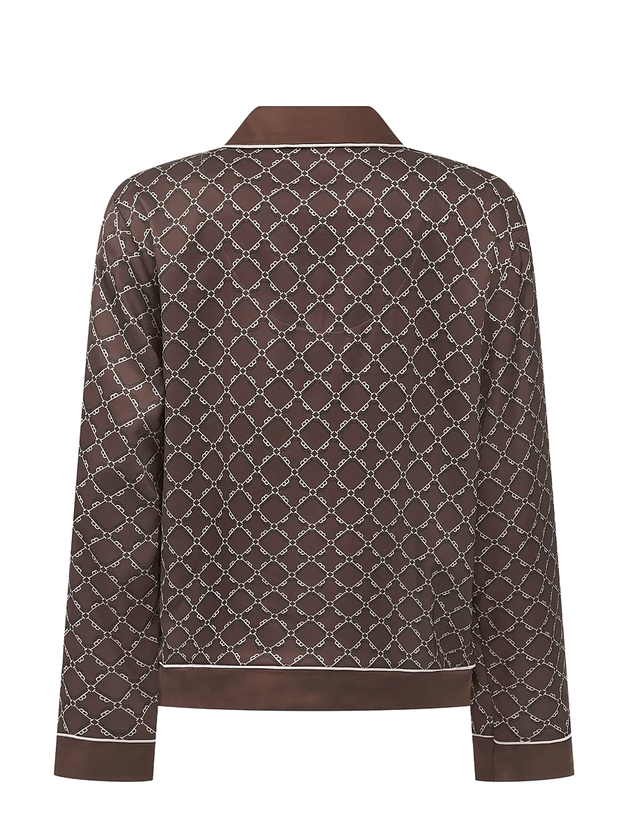 Ted Baker London - BIANKA LONG MONOGRAM PRINTED PYJAMA SET - pyjamas - shaved chocolate - 2