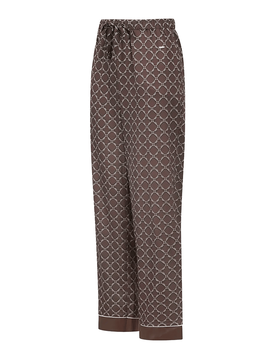 Ted Baker London - BIANKA LONG MONOGRAM PRINTED PYJAMA SET - pyjamas - shaved chocolate - 3