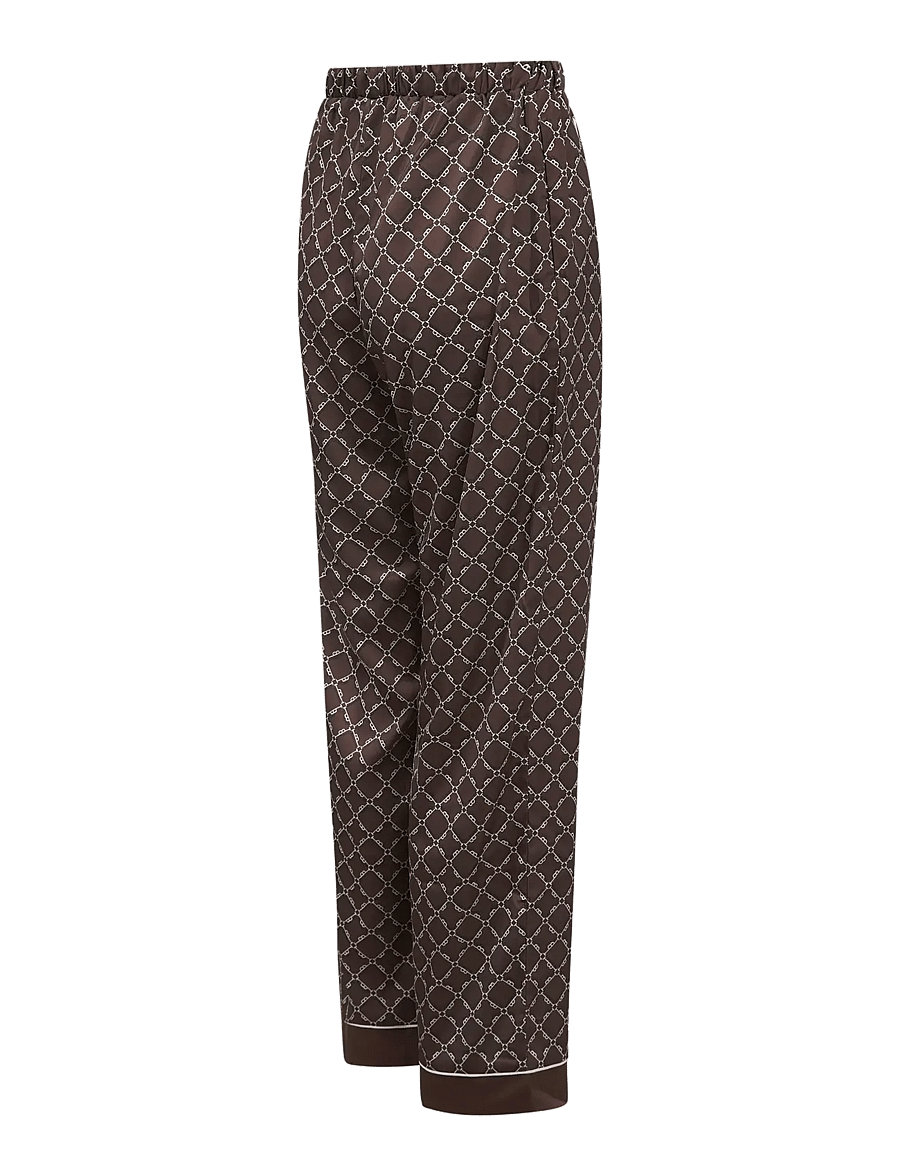 Ted Baker London - BIANKA LONG MONOGRAM PRINTED PYJAMA SET - pyjamas - shaved chocolate - 4