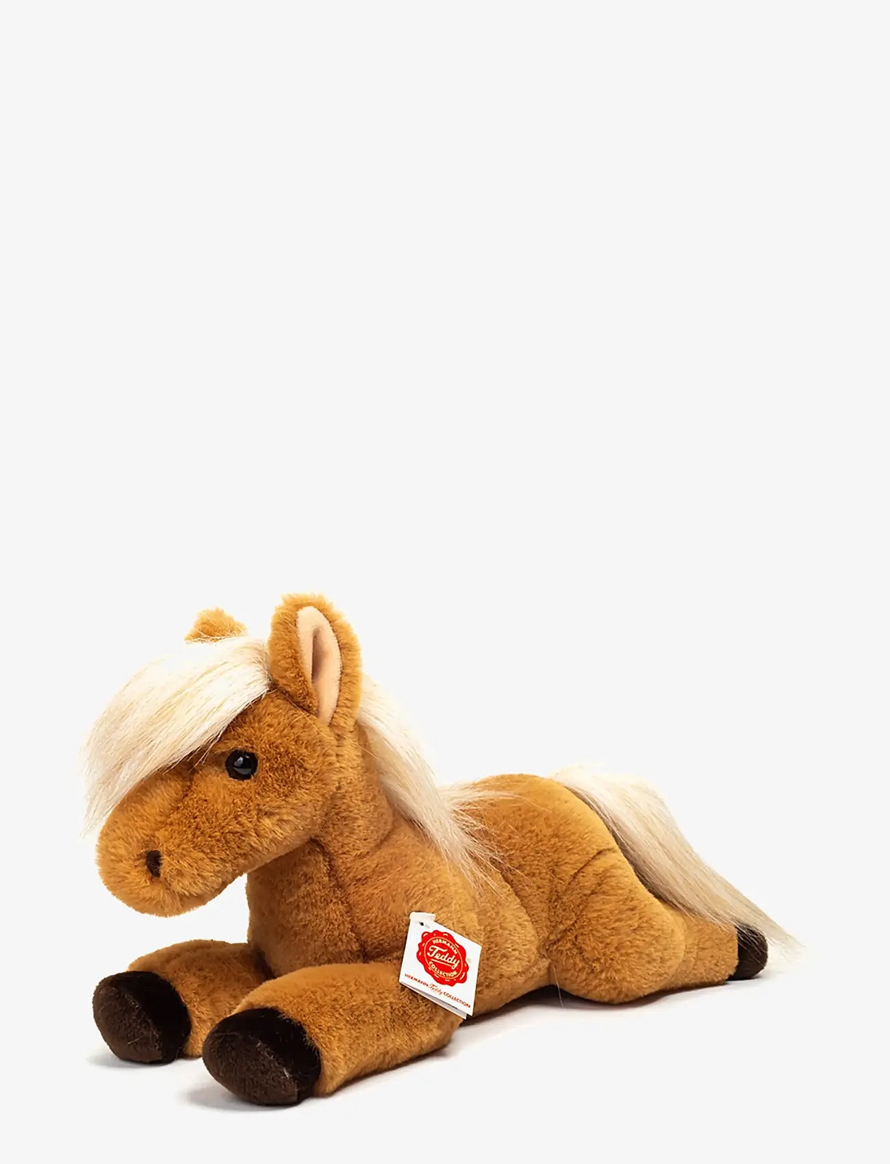 Teddy Hermann - Lying Horse 34 cm - tøjdyr - light brown - 1