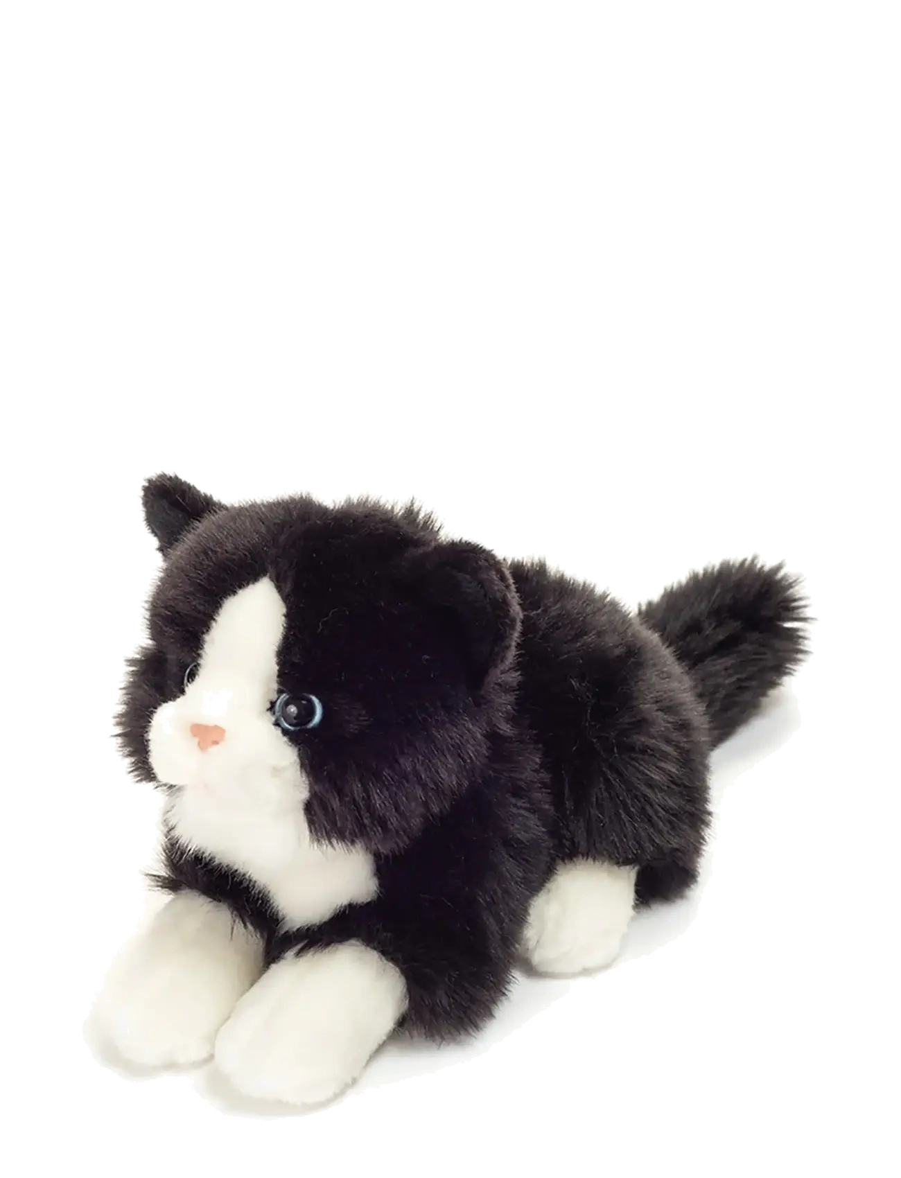 Teddy Hermann - Lying Cat black-white 20 cm - pehmed loomad - black - 1