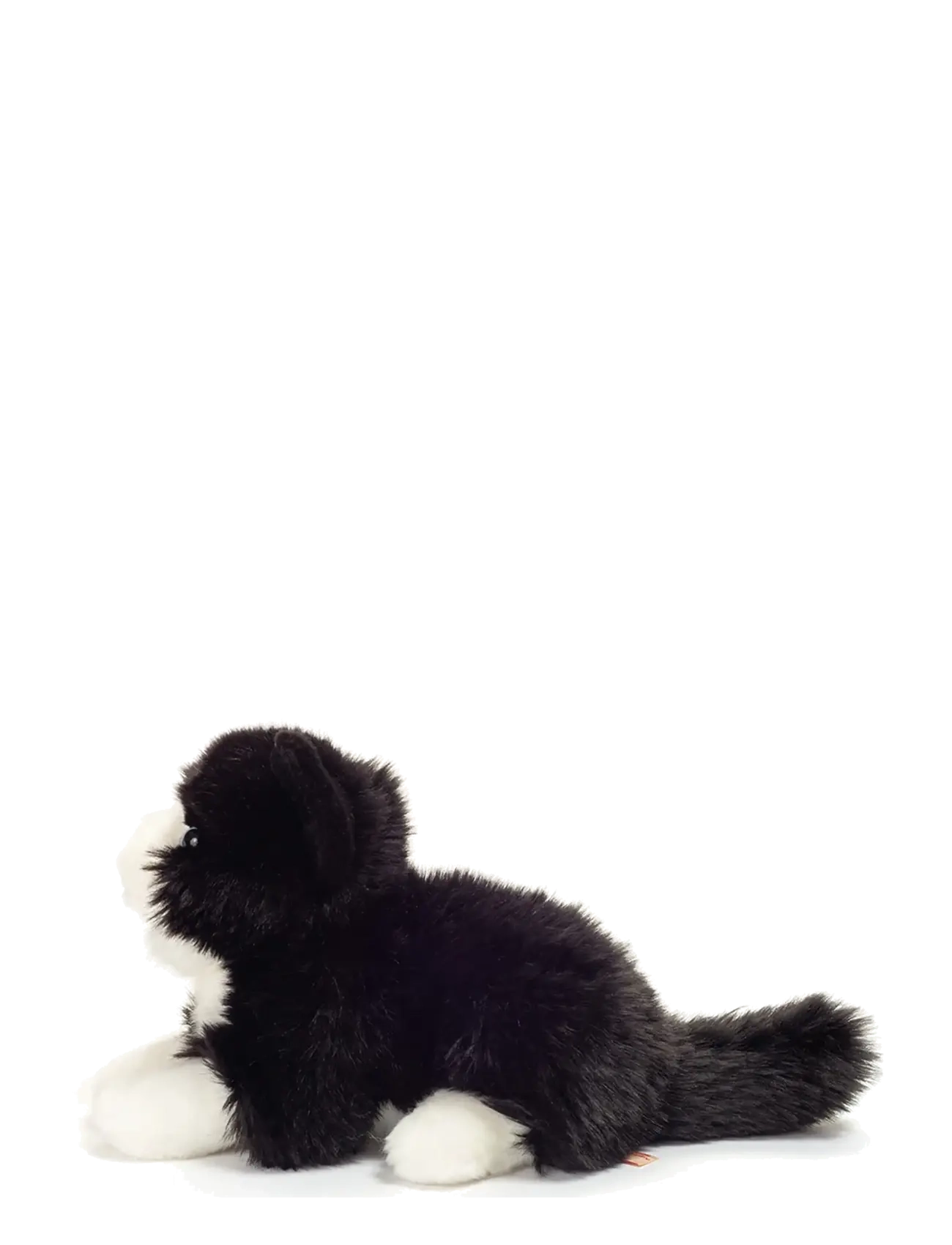 Teddy Hermann - Lying Cat black-white 20 cm - pehmed loomad - black - 2