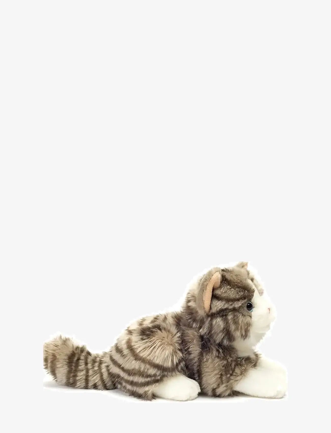 Teddy Hermann - Lying Cat grey 20 cm - pliušiniai gyvūnai - grey - 1