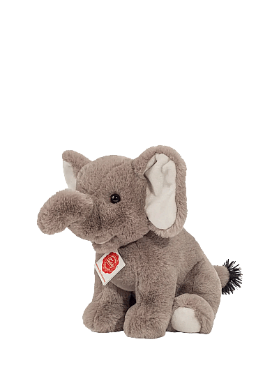 Teddy Hermann Sitting Elephant 25 cm - Pehmed loomad - GREY / grey