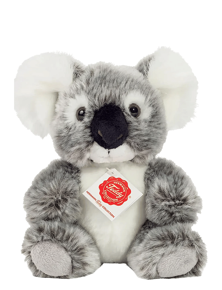 Teddy Hermann - Sitting Koala 18 cm - tøjdyr - grey - 0