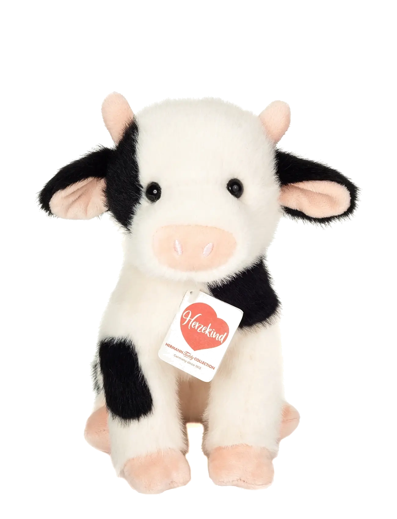 Teddy Hermann Cow Smilla 25 cm, One Size, White, Soft Legetøj > Stuffed Animals, Børn