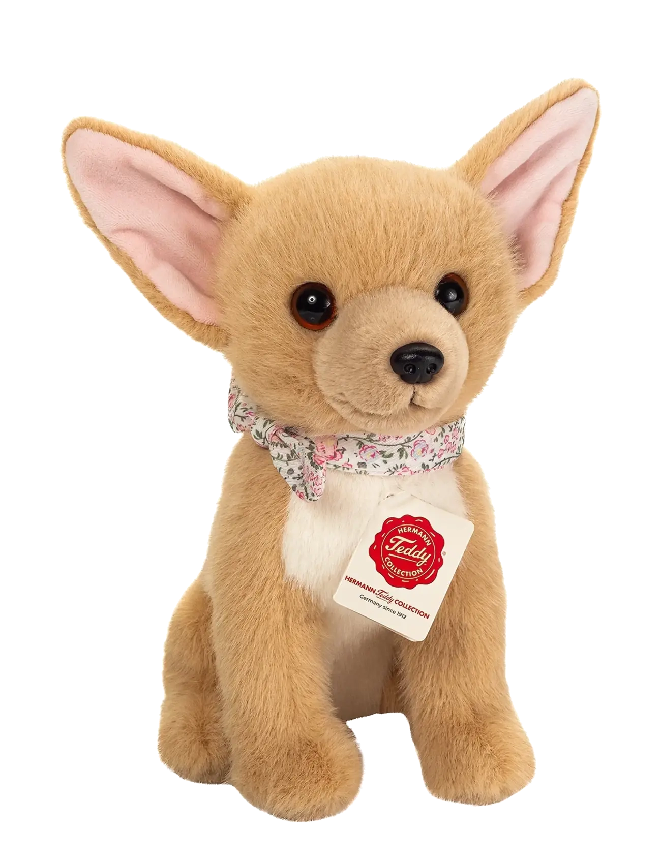 Teddy Hermann Sitting Chihuahua 25 cm, One Size, Brown, Soft Legetøj > Stuffed Animals, Børn