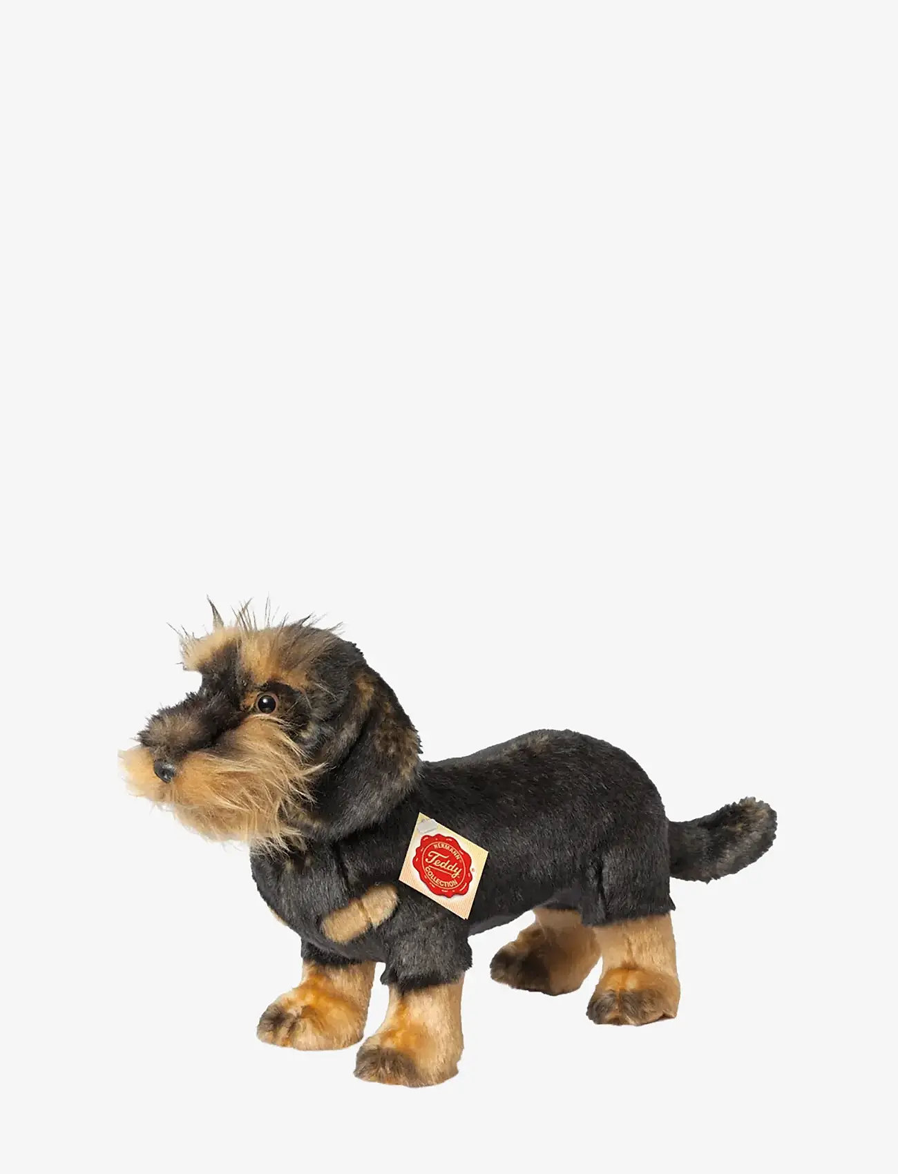 Teddy Hermann - Standing Rough-haired Dachshund 28 cm - stuffed animals - brown - 0