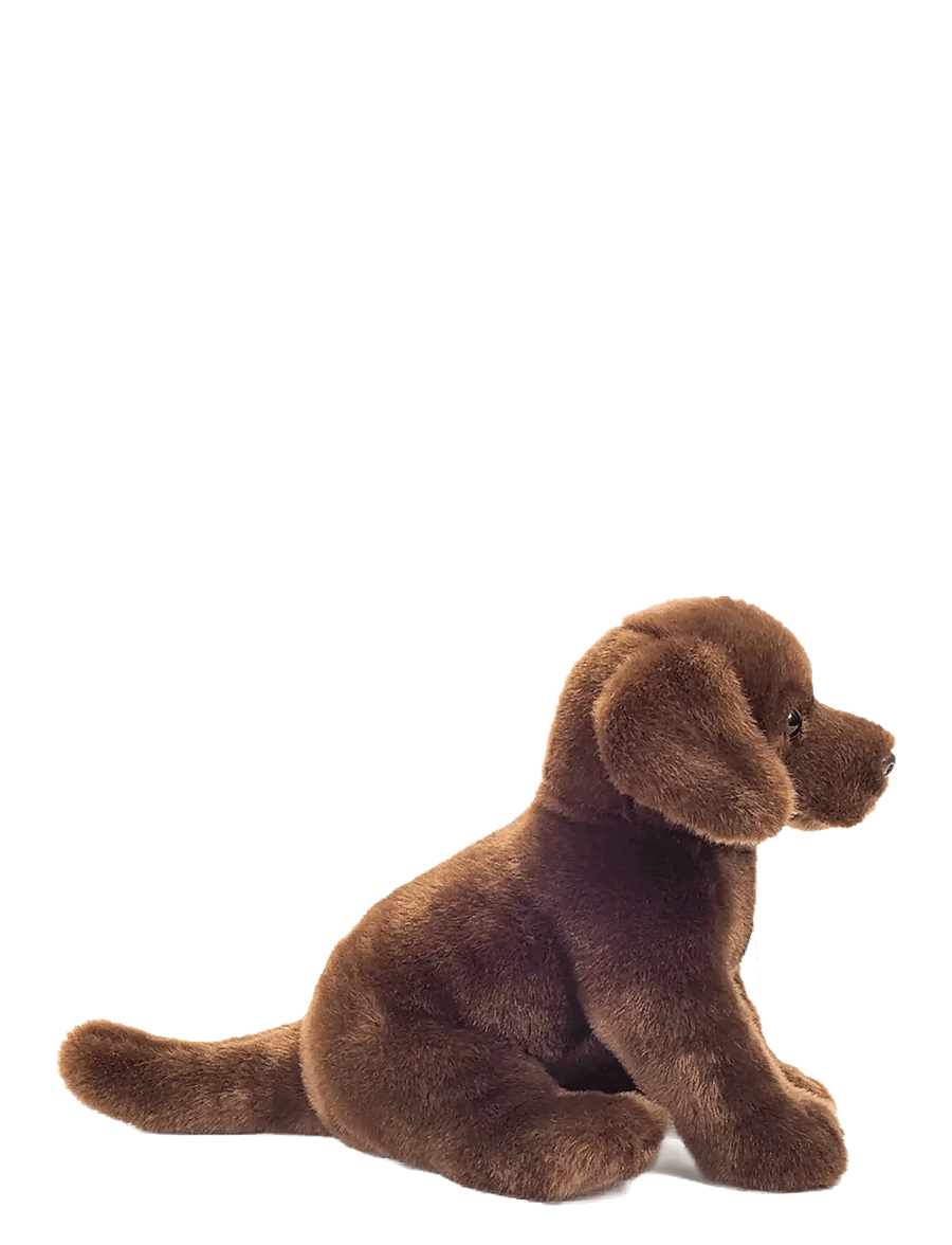 Teddy Hermann - Sitting Labrador dark brown 25 cm - tøjdyr - brown - 1