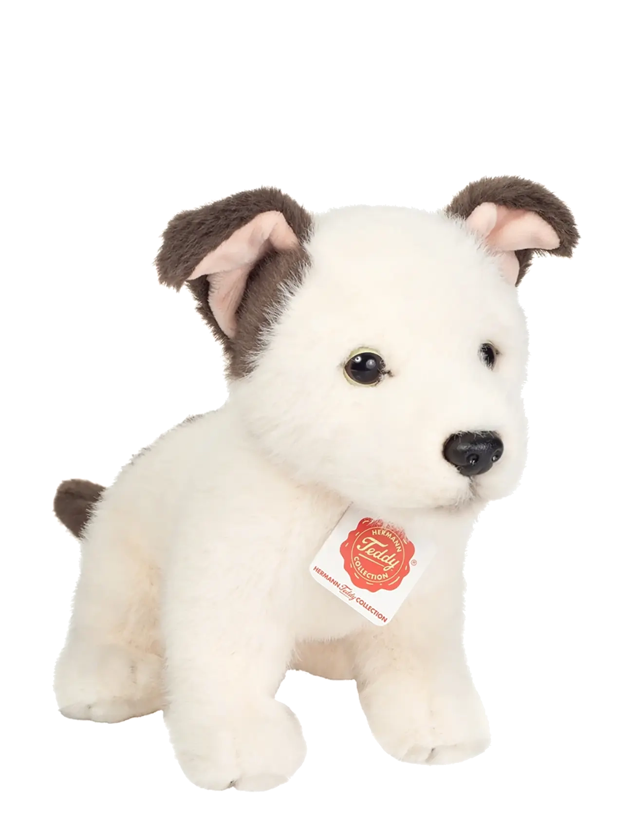 Teddy Hermann Jack Russell Puppy 25 cm, One Size, White, Soft Legetøj > Stuffed Animals, Børn