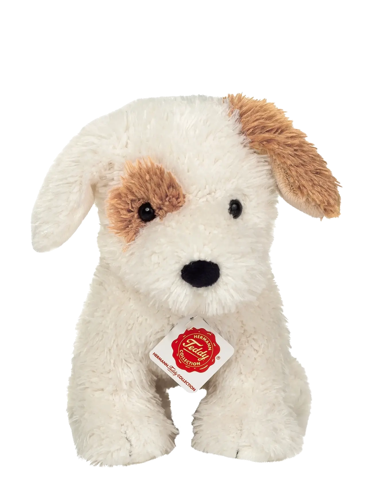 Teddy Hermann Puppy Rollo 20 cm, One Size, White, Soft Legetøj > Stuffed Animals, Børn