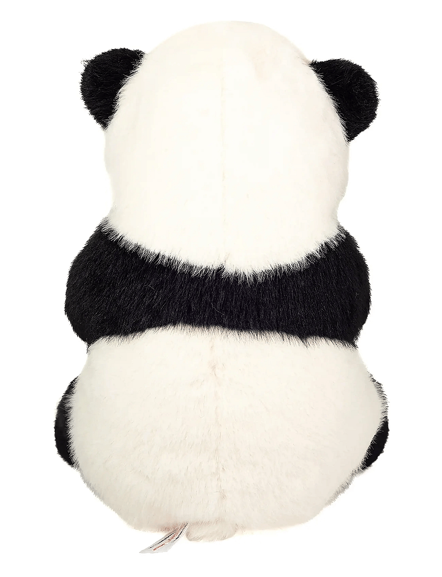 Teddy Hermann - Sitting Panda 28 cm - mjukisdjur - black & white - 2