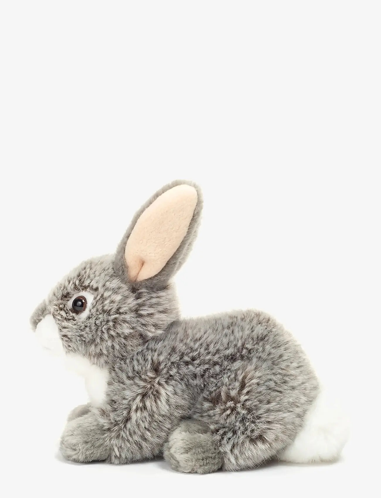 Teddy Hermann - Sitting Rabbit grey 18 cm - tøjdyr - grey - 1