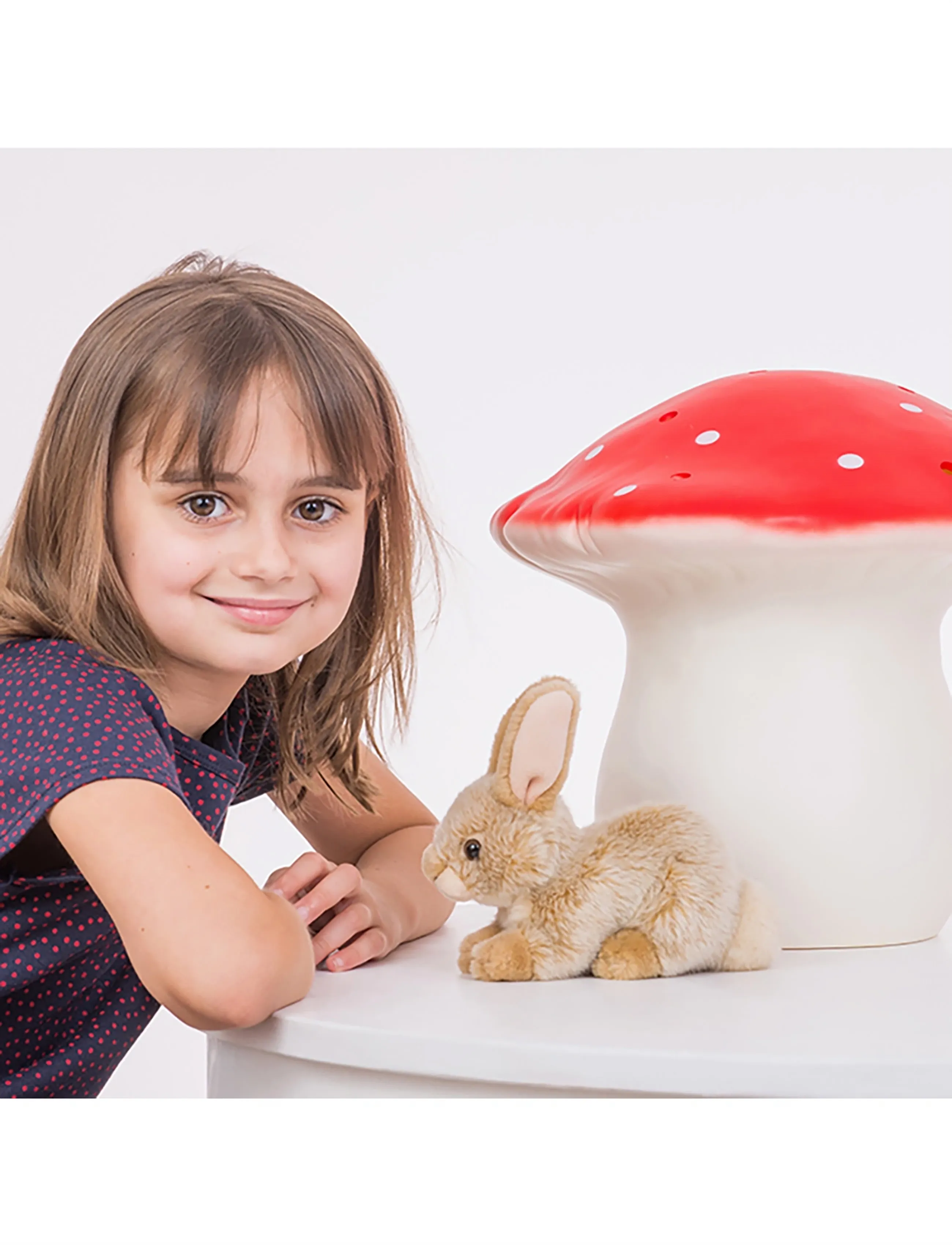Teddy Hermann Sitting Rabbit Beige 18 cm, One Size, Beige, Soft Legetøj > Stuffed Animals, Børn