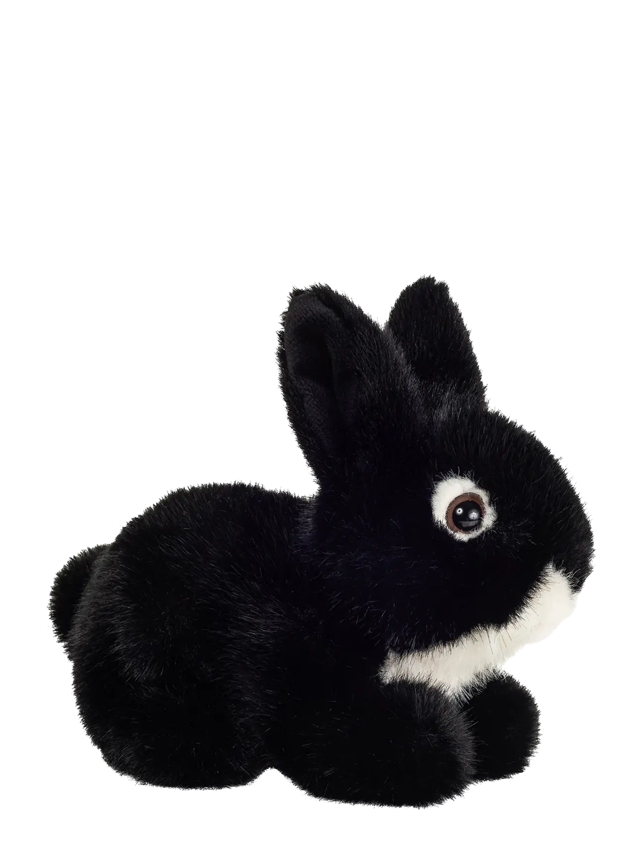 Teddy Hermann Lying Rabbit Black 17 cm, One Size, Black, Soft Legetøj > Stuffed Animals, Børn