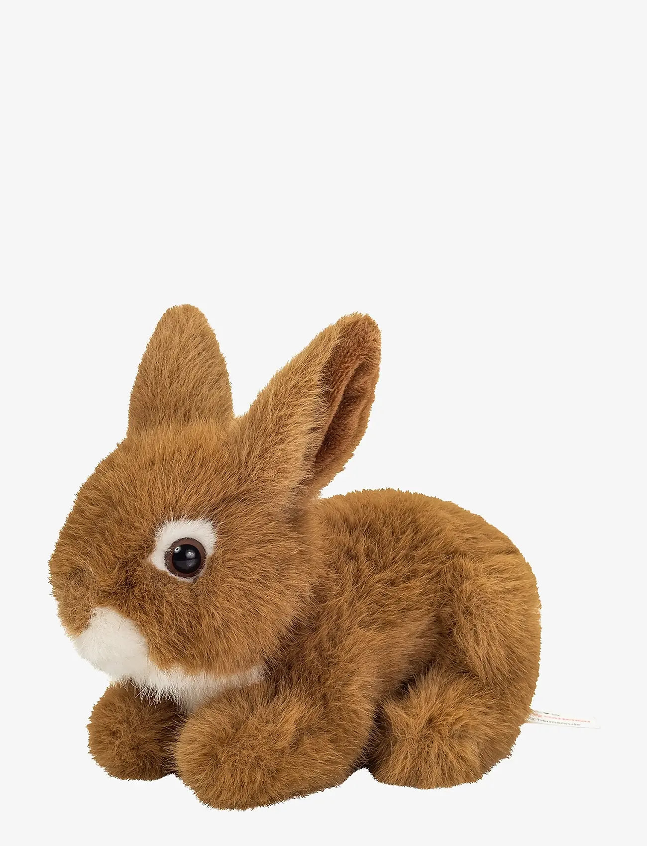 Teddy Hermann - Lying Rabbit brown 17 cm - tøjdyr - brown - 0