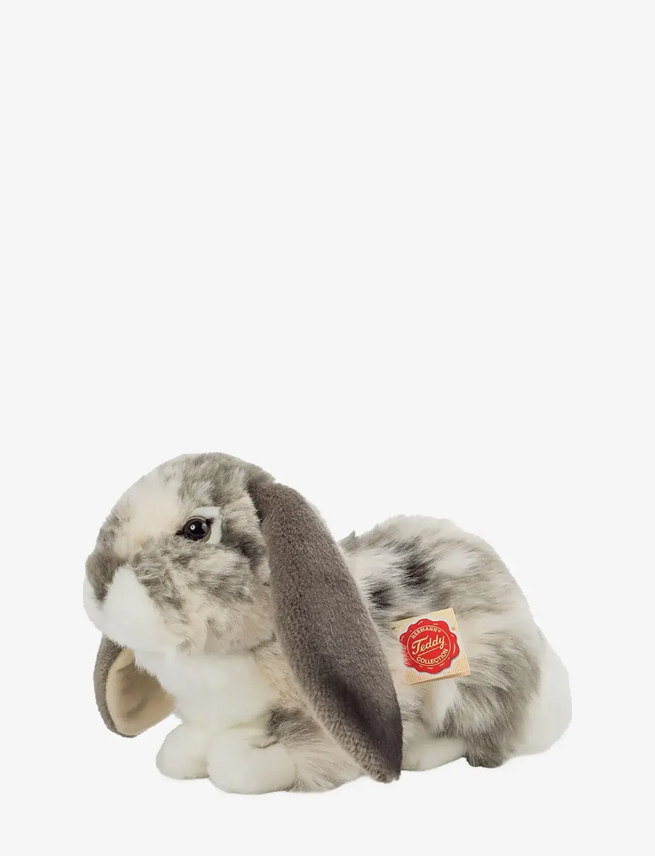 Teddy Hermann - Lying Rabbit grey-white 30 cm - mjukisdjur - grey - 0