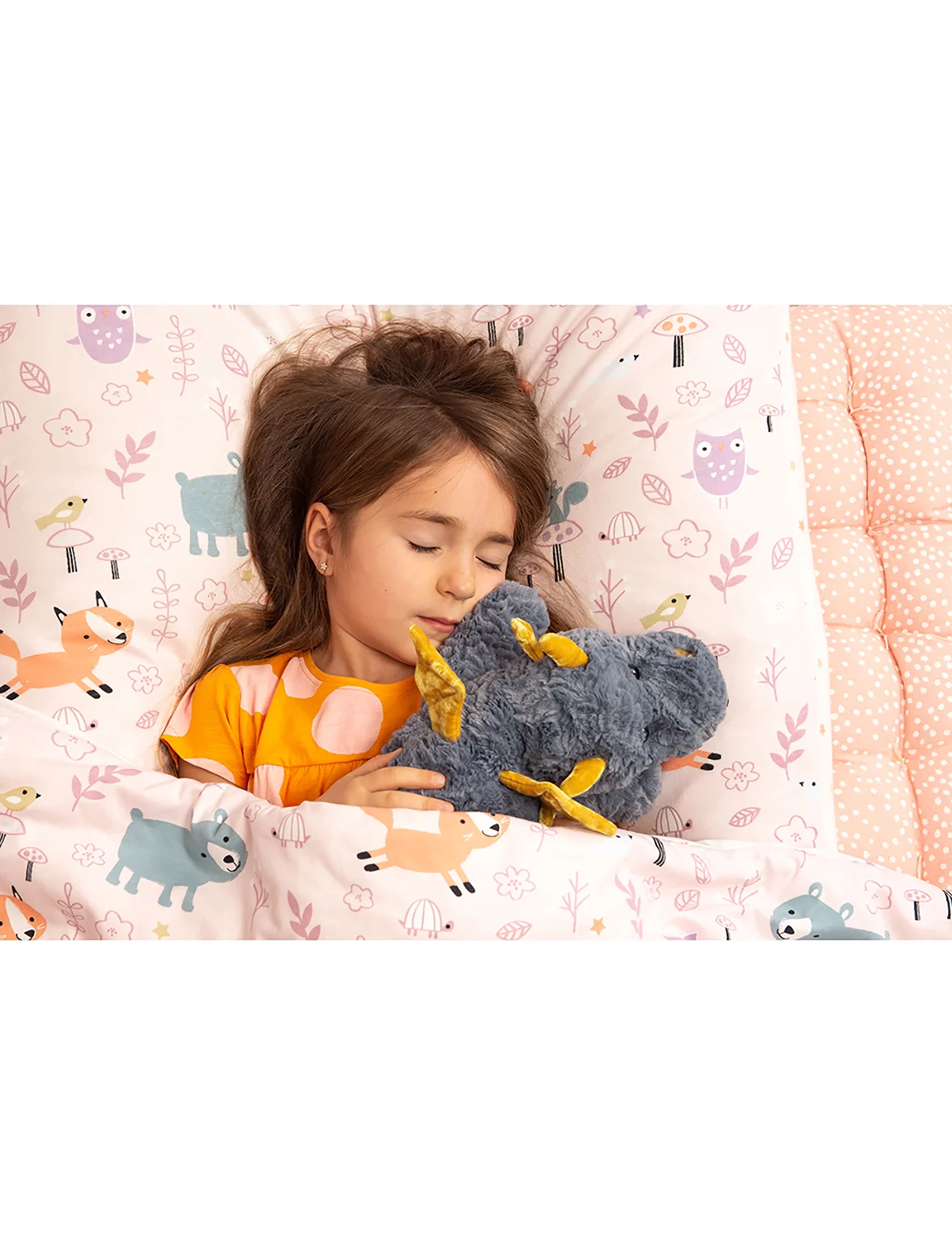 Teddy Hermann Dragon Lottie 48 cm, 48 cm, Blue, Soft Legetøj > Stuffed Animals, Børn