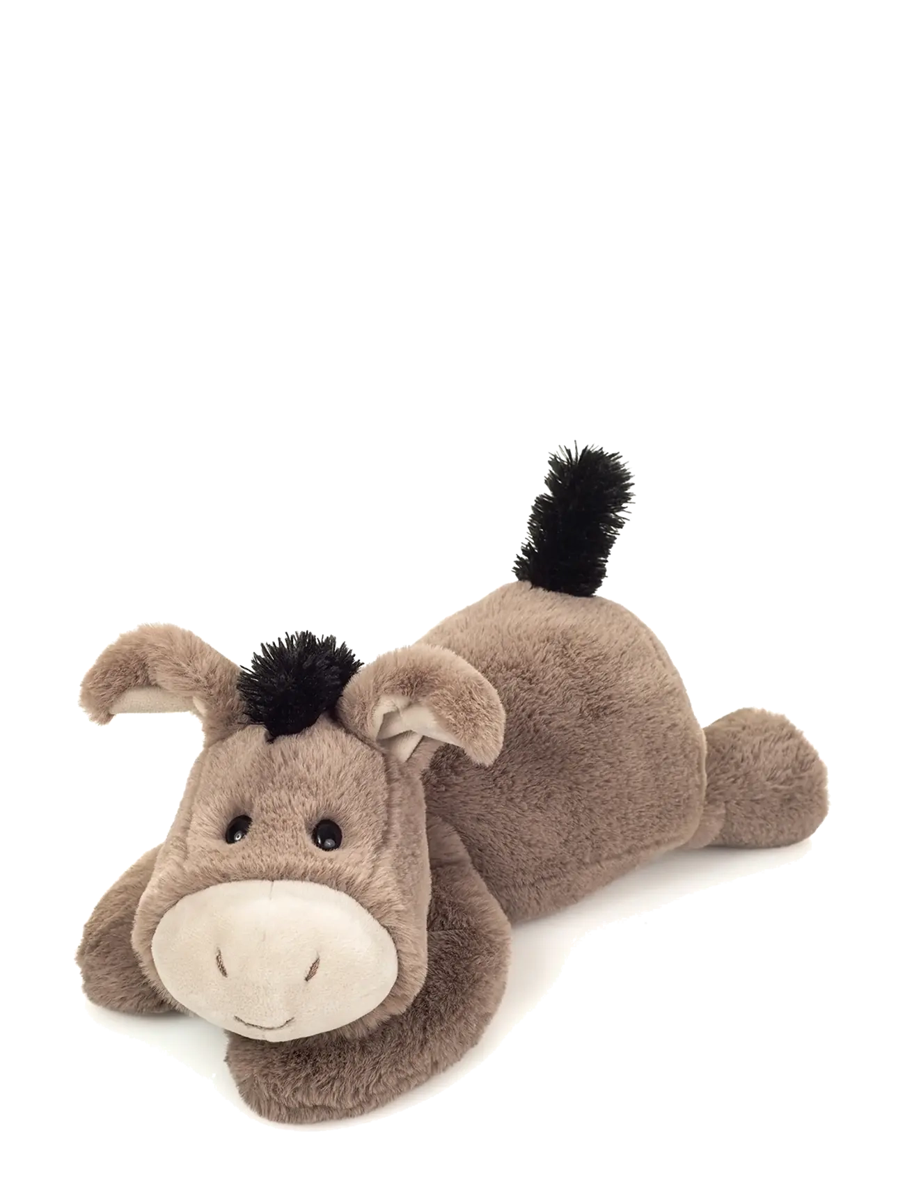 Teddy Hermann Donkey Eddy 38 cm - Lying, One Size, Grey, Soft Legetøj > Stuffed Animals, Børn