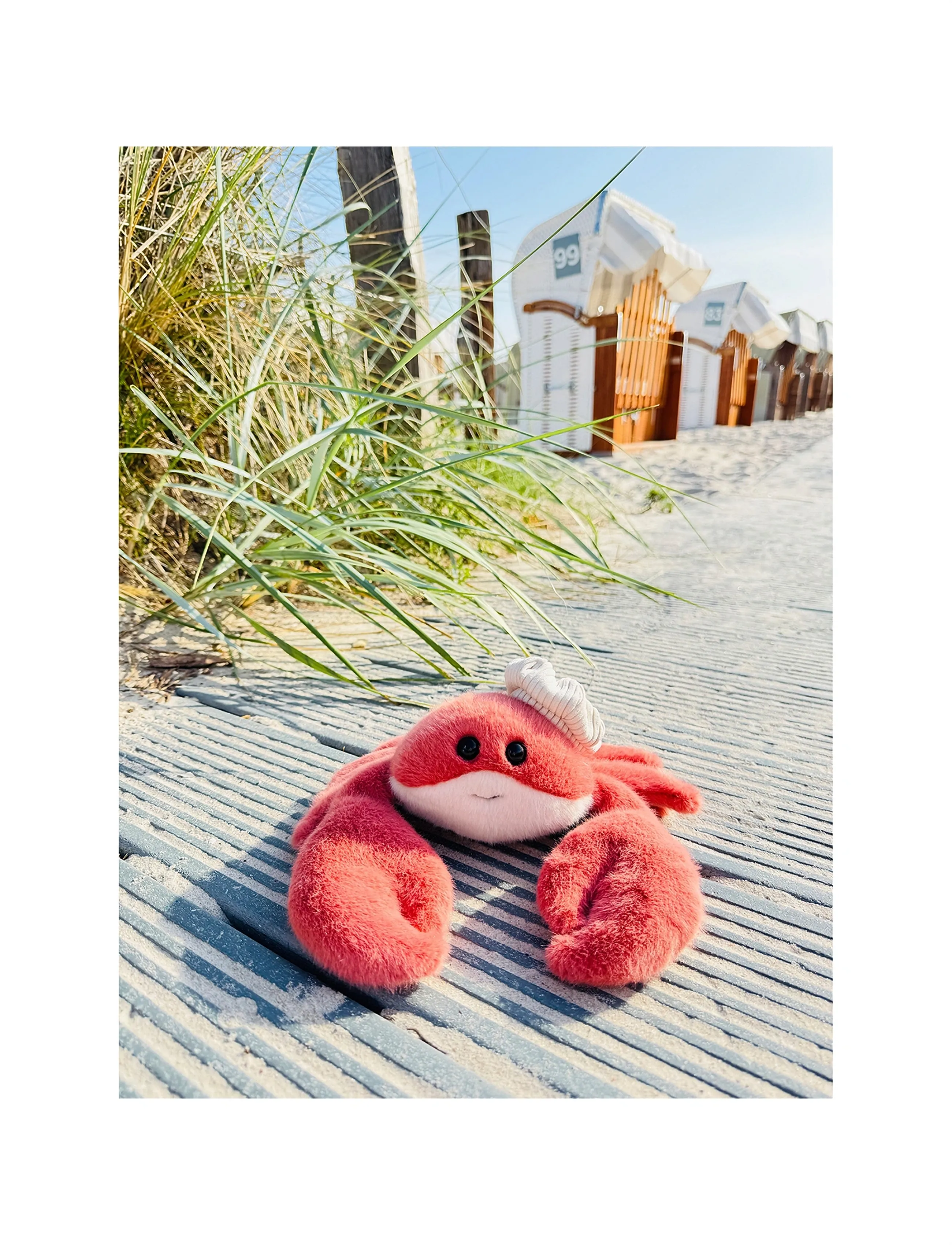 Teddy Hermann Crab Kiko 20 cm, One Size, Red, Soft Legetøj > Stuffed Animals, Børn