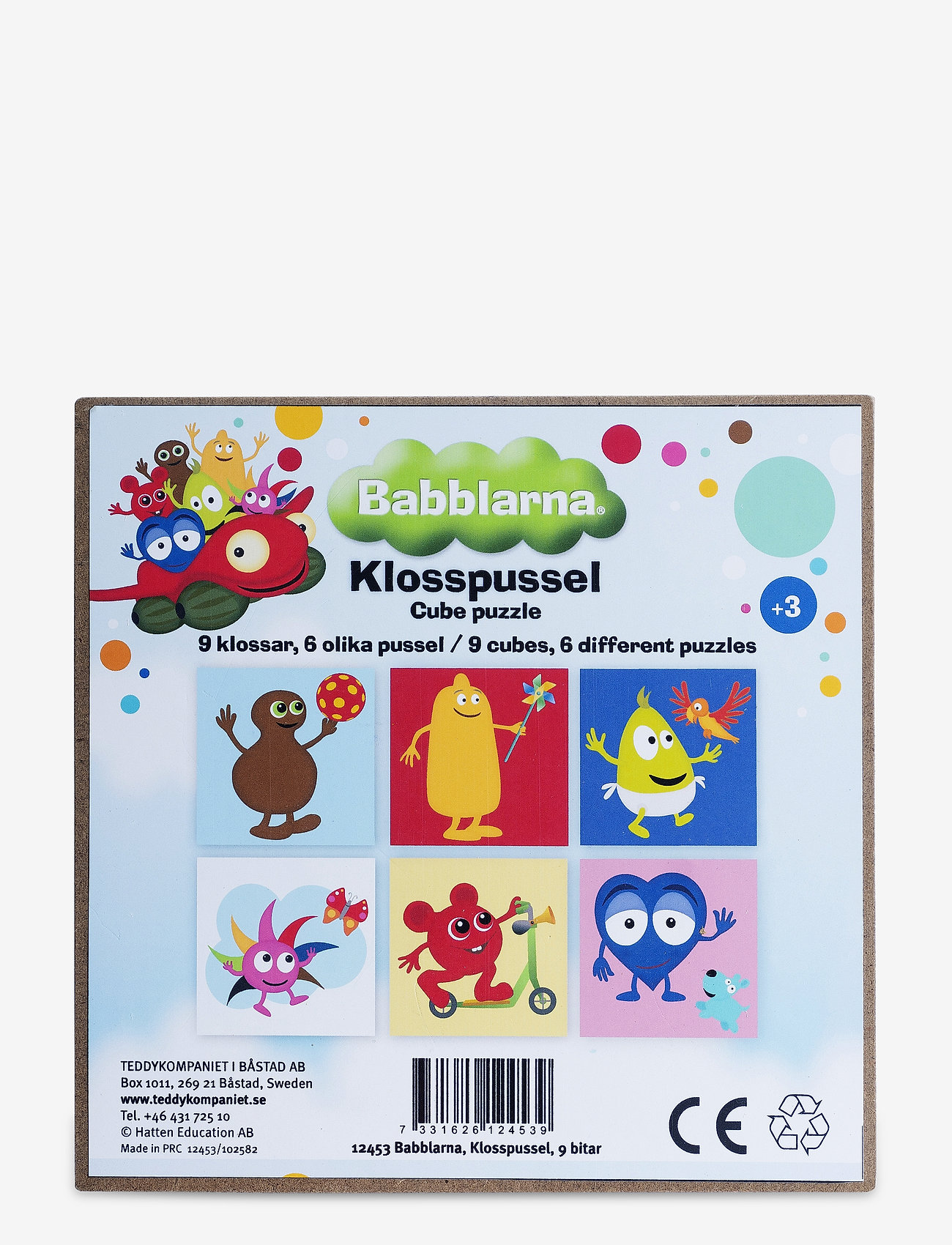 Teddykompaniet - Babblarna, chunky puzzle, 9 pcs - byggeklosser - multi - 1