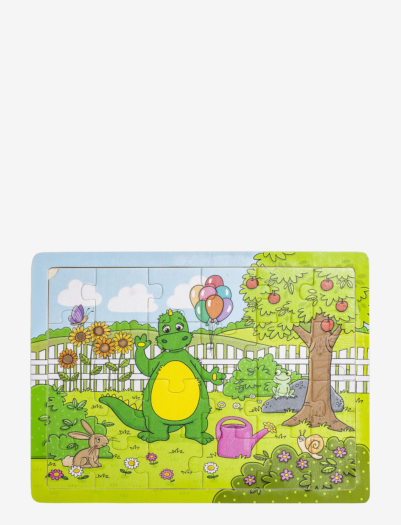 Teddykompaniet - Bolibompa dragon, in the garden, puzzle - de laveste prisene - green - 0