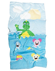 Teddykompaniet - Bolibompa dragon, towel - ręczniki - blue - 1